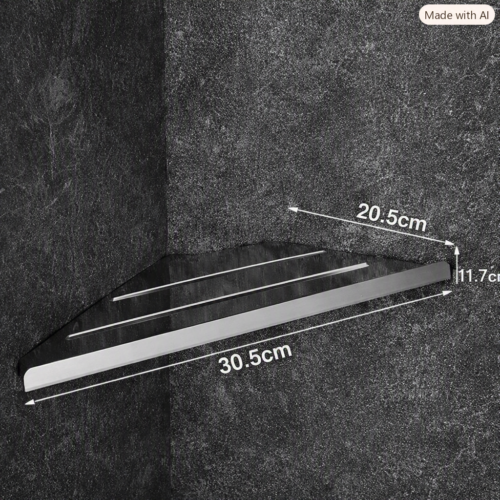 Stainless Steel Corner Shower Shelf, Wall Mounted