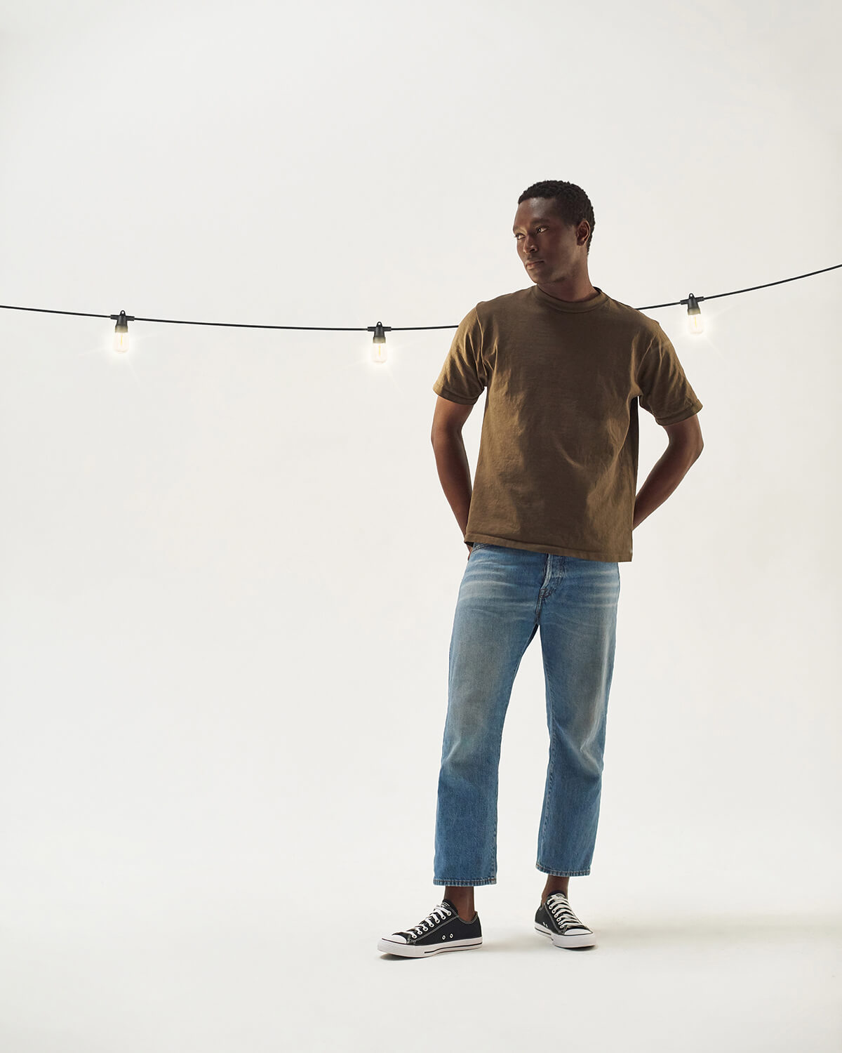 Solar Festoon String Lights, 8m with 12 Edison LED Bulbs