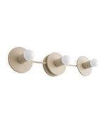 Minimalist 3-Light Wall Light, 55.9cm Wide, Eight Colours