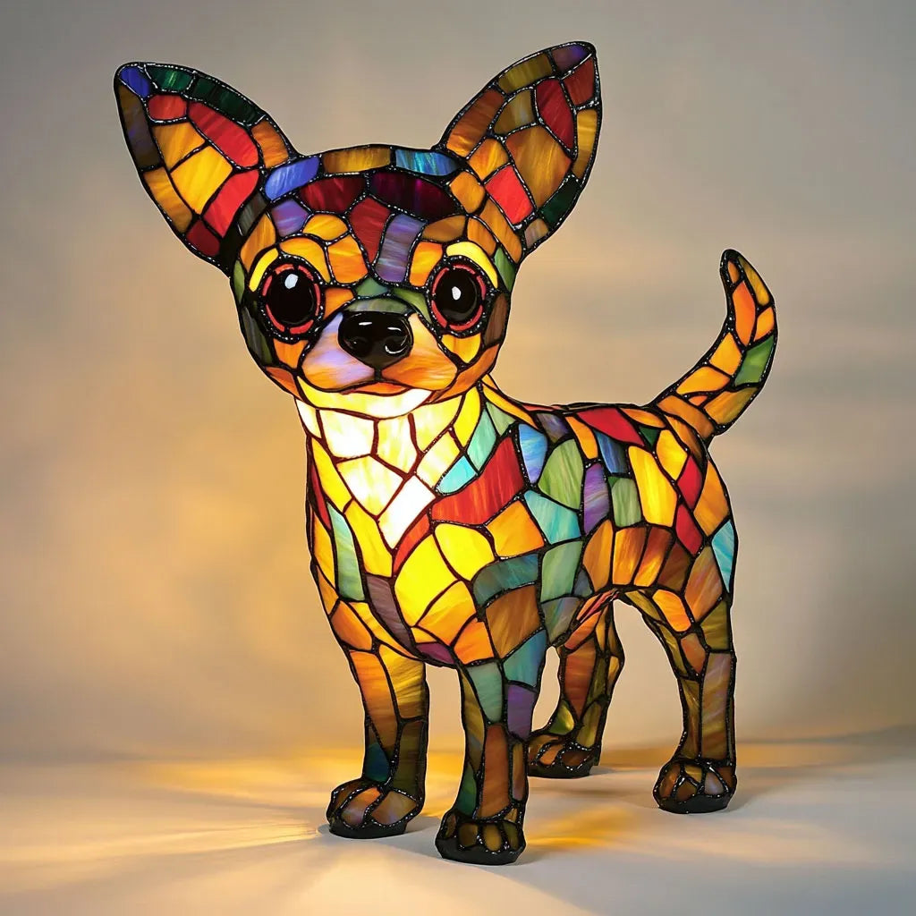 Dog Silhouette Decorative Lamp, USB or Battery, Seven Breeds