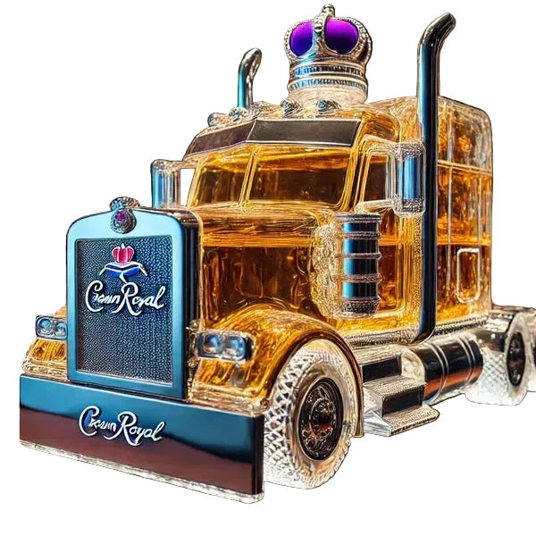 Truck-Shaped Glass Decanter 380 ml for Whisky and Spirits