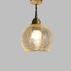 Clear Cut Glass Pendant Light, Scandinavian Retro Style, E27
