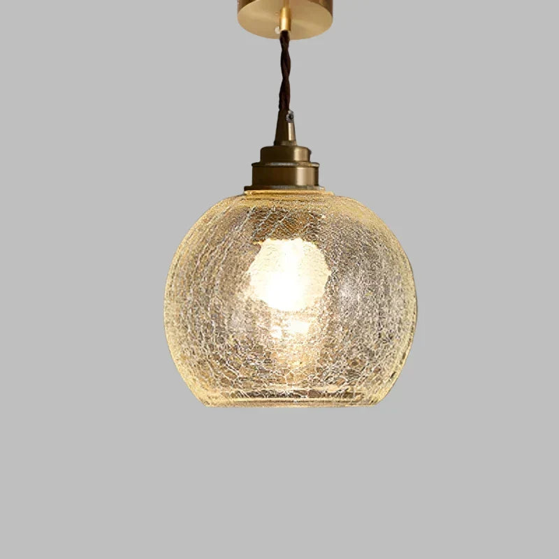 Clear Cut Glass Pendant Light, Scandinavian Retro Style, E27
