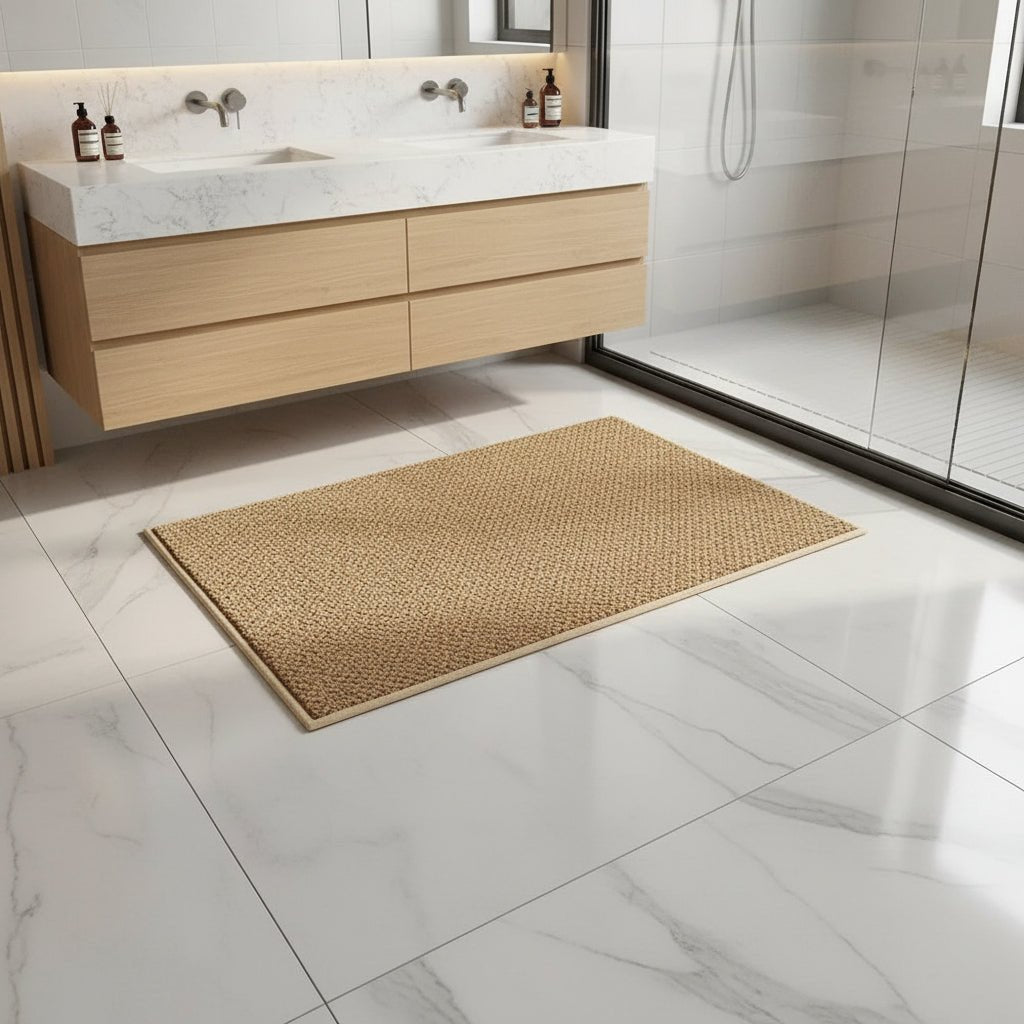 Absorbent Outdoor Doormat, Quick Drying Geometric Design