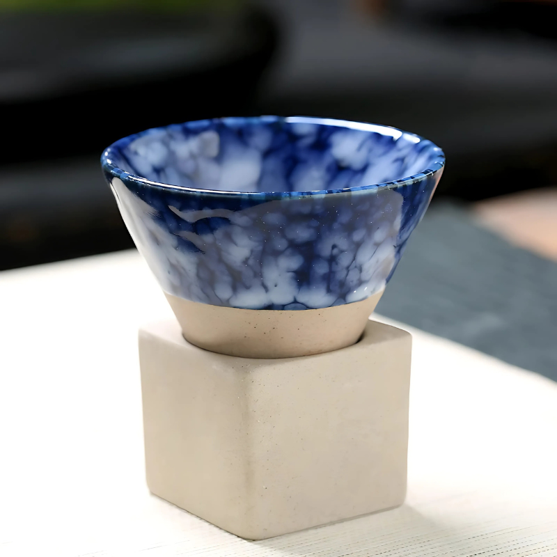 Ceramic Espresso Cups Set of 2, 100ml Handmade Glaze