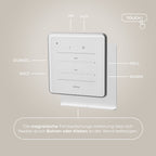 Dimmable LED Ring Chandelier 70/55/40cm with Remote, Aluminium
