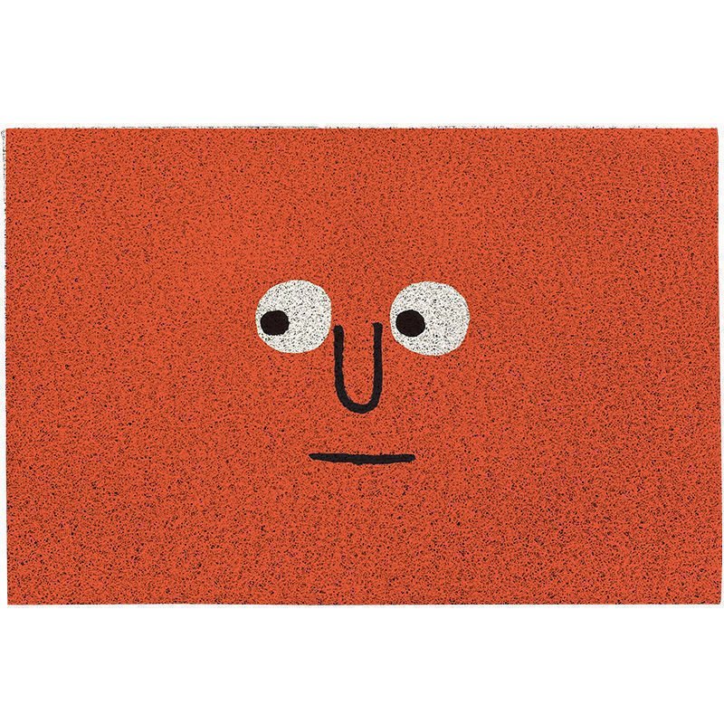 Emoji Doormat in Polyester with Non-Slip Rubber Backing, 3 Sizes