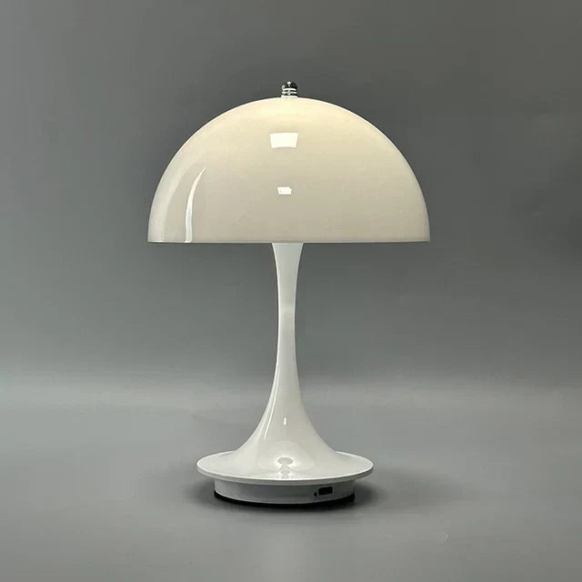 Cordless LED Table Lamp in Metal and Glass, Warm White
