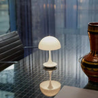 Cordless LED Table Lamp in Metal and Glass, Warm White