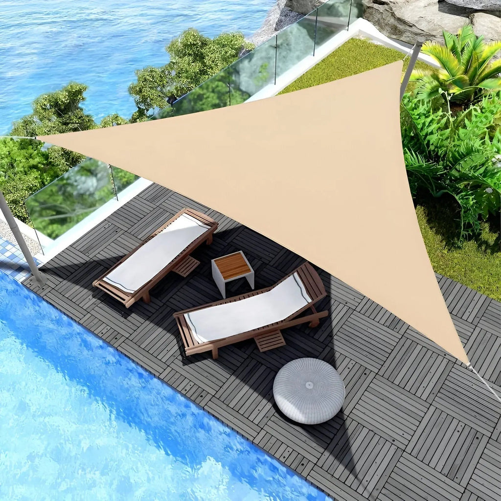 Triangle Shade Sail, Water-Repellent with 95% UV Protection