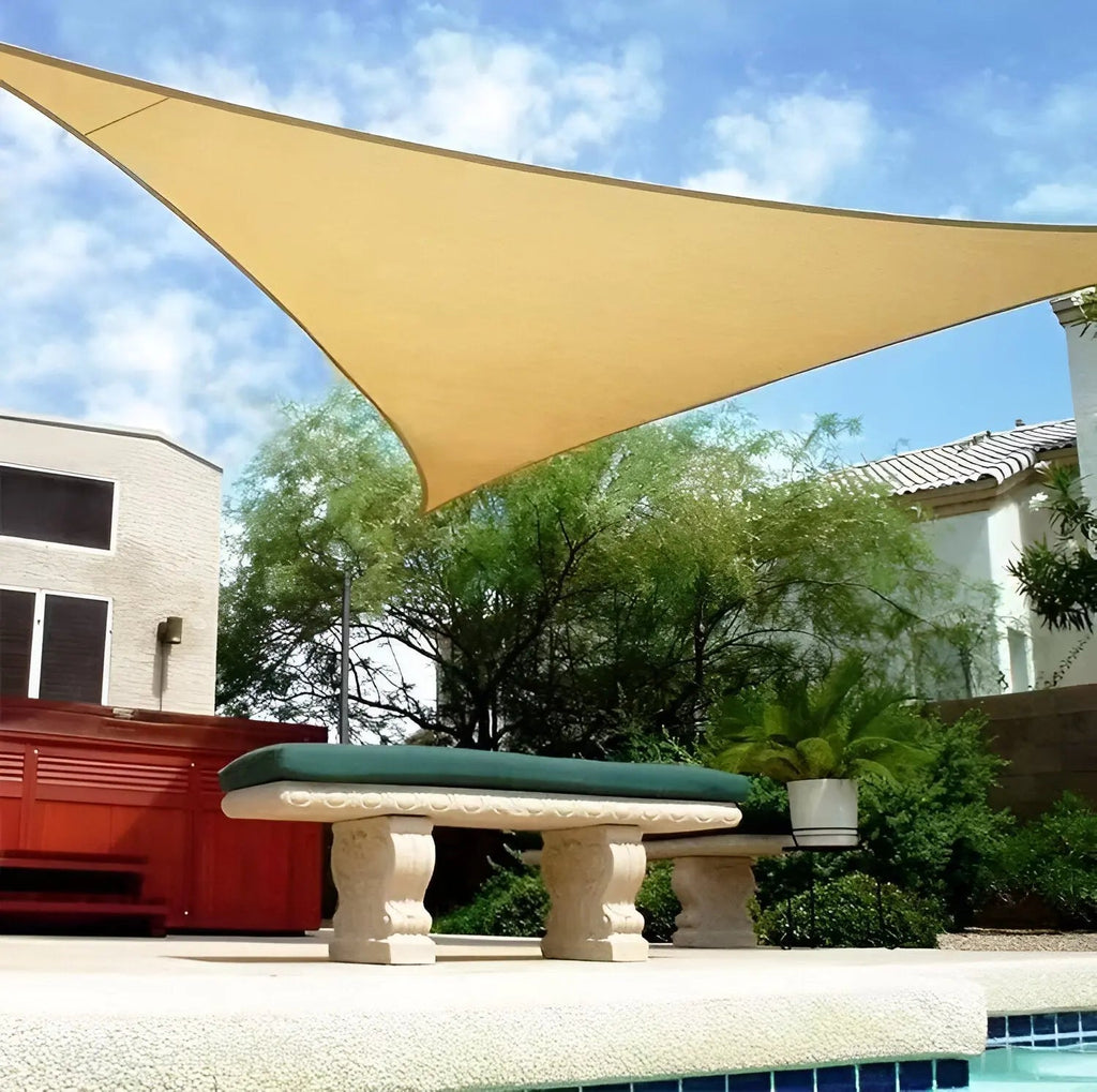 Triangle Shade Sail, Water-Repellent with 95% UV Protection