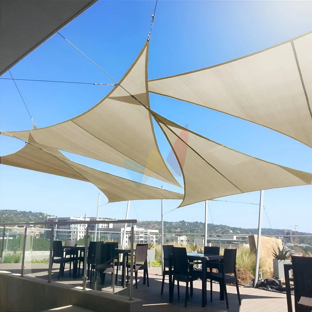 Triangle Shade Sail, Water-Repellent with 95% UV Protection