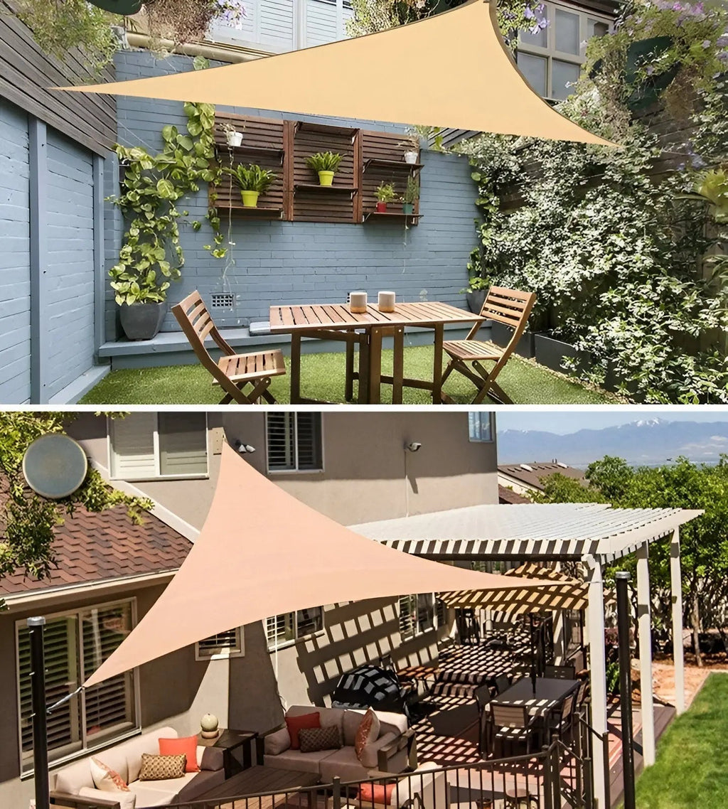 Triangle Shade Sail, Water-Repellent with 95% UV Protection
