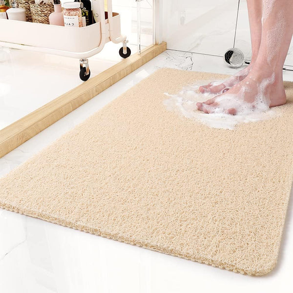 Non-Slip Shower Mat with Drainage Texture, Quick Drying
