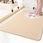 Non-Slip Shower Mat with Drainage Texture, Quick Drying