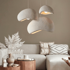 Dimmable Minimalist Pendant Light, 30-50cm, White or Grey