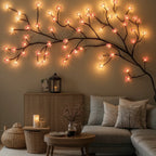 LED Cherry Blossom Branch 160cm with 72 Pink and Warm Lights