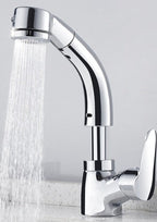 Pull-Out Basin Tap with Flexible Spray Head, Brass Body