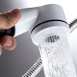 Pull-Out Basin Tap with Flexible Spray Head, Brass Body