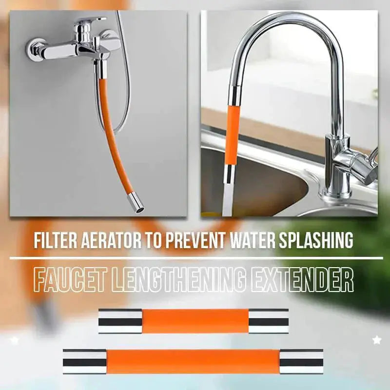 Flexible 360 Degree Tap Extender with Double Swivel Joint