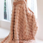 Teddy Fleece Throw Blanket, Extra Thick Plush, Five Sizes