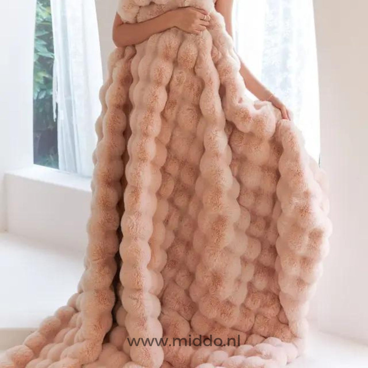 Teddy Fleece Throw Blanket, Extra Thick Plush, Five Sizes