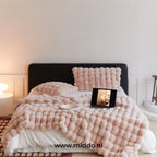 Teddy Fleece Throw Blanket, Extra Thick Plush, Five Sizes