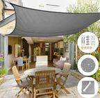 UV-Resistant Shade Sail with Fixing Kit, Waterproof Canopy