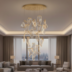 Waterfall Chandelier with Dimmable LED, 6 to 28 Lights