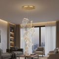 Waterfall Chandelier with Dimmable LED, 6 to 28 Lights