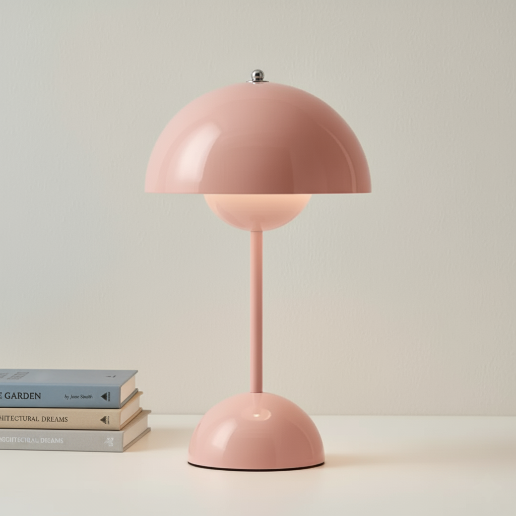 Scandinavian Table Lamp with Dimmable Warm Light, Five Colours