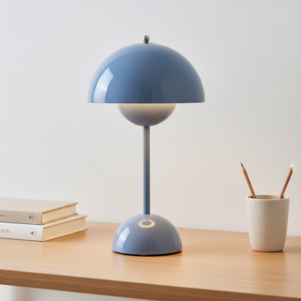 Scandinavian Table Lamp with Dimmable Warm Light, Five Colours