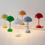 Scandinavian Table Lamp with Dimmable Warm Light, Five Colours