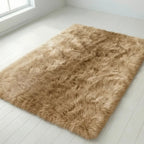Ombre Shaggy Plush Rug, 4 cm Pile, Non-Slip Felt Backing