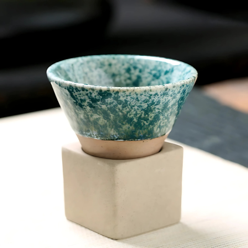 Ceramic Espresso Cups Set of 2, 100ml Handmade Glaze