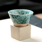 Ceramic Espresso Cups Set of 2, 100ml Handmade Glaze