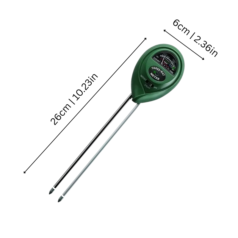 3-in-1 Soil Meter for Moisture, Light and pH