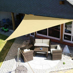 UV-Resistant Shade Sail with Fixing Kit, Waterproof Canopy