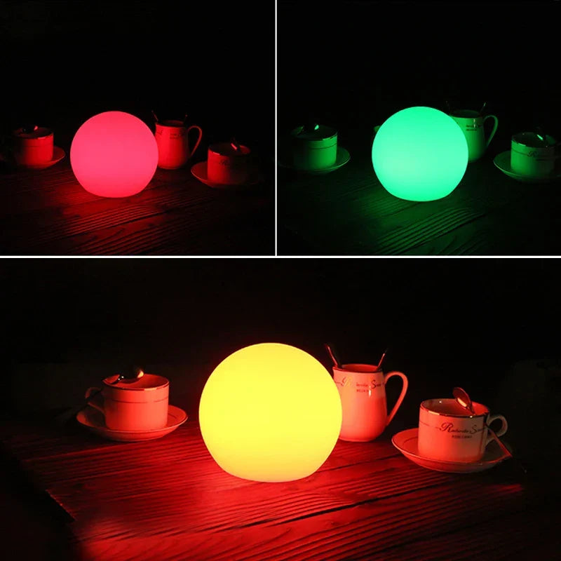 Rechargeable Globe Mood Light, 16 Colours, Remote, 15 or 20 cm