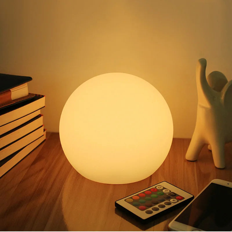 Rechargeable Globe Mood Light, 16 Colours, Remote, 15 or 20 cm