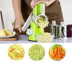 Vegetable Slicer with Interchangeable Stainless Steel Blades