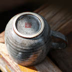 Handmade Japanese Porcelain Mug 230ml, Hanazume Floral Pattern