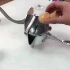 Hand-Held Citrus Press with Ergonomic Grip for Lemons and Oranges