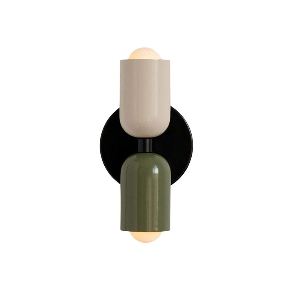 Two-Tone Vertical Wall Light, Up and Down Glow, Bulbs Included