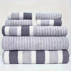 Coral Fleece Bath Towel Set of 8, Quick-Dry 280 gsm