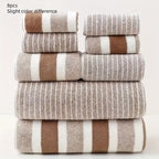 Coral Fleece Bath Towel Set of 8, Quick-Dry 280 gsm