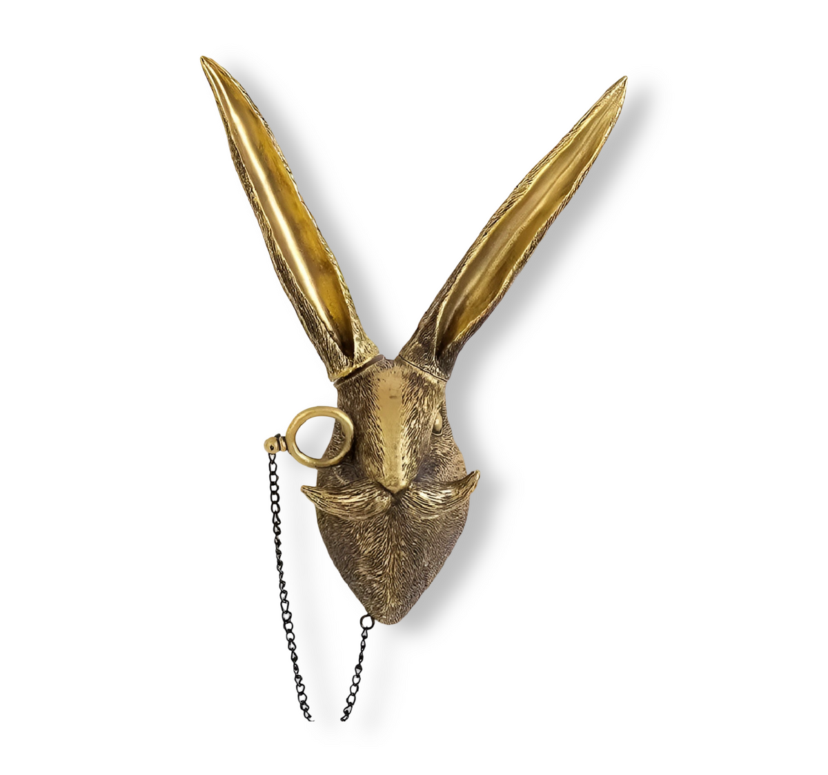 Animal Head Wall Hook in Gold-Effect Resin, 5 Designs