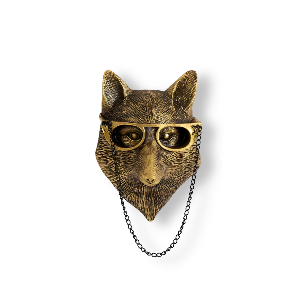 Animal Head Wall Hook in Gold-Effect Resin, 5 Designs