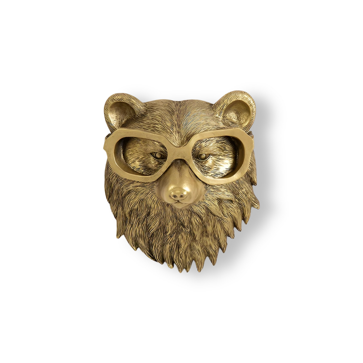Animal Head Wall Hook in Gold-Effect Resin, 5 Designs