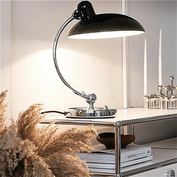 Retro Metal Desk Lamp with Adjustable Arm, E27, 42.5cm High